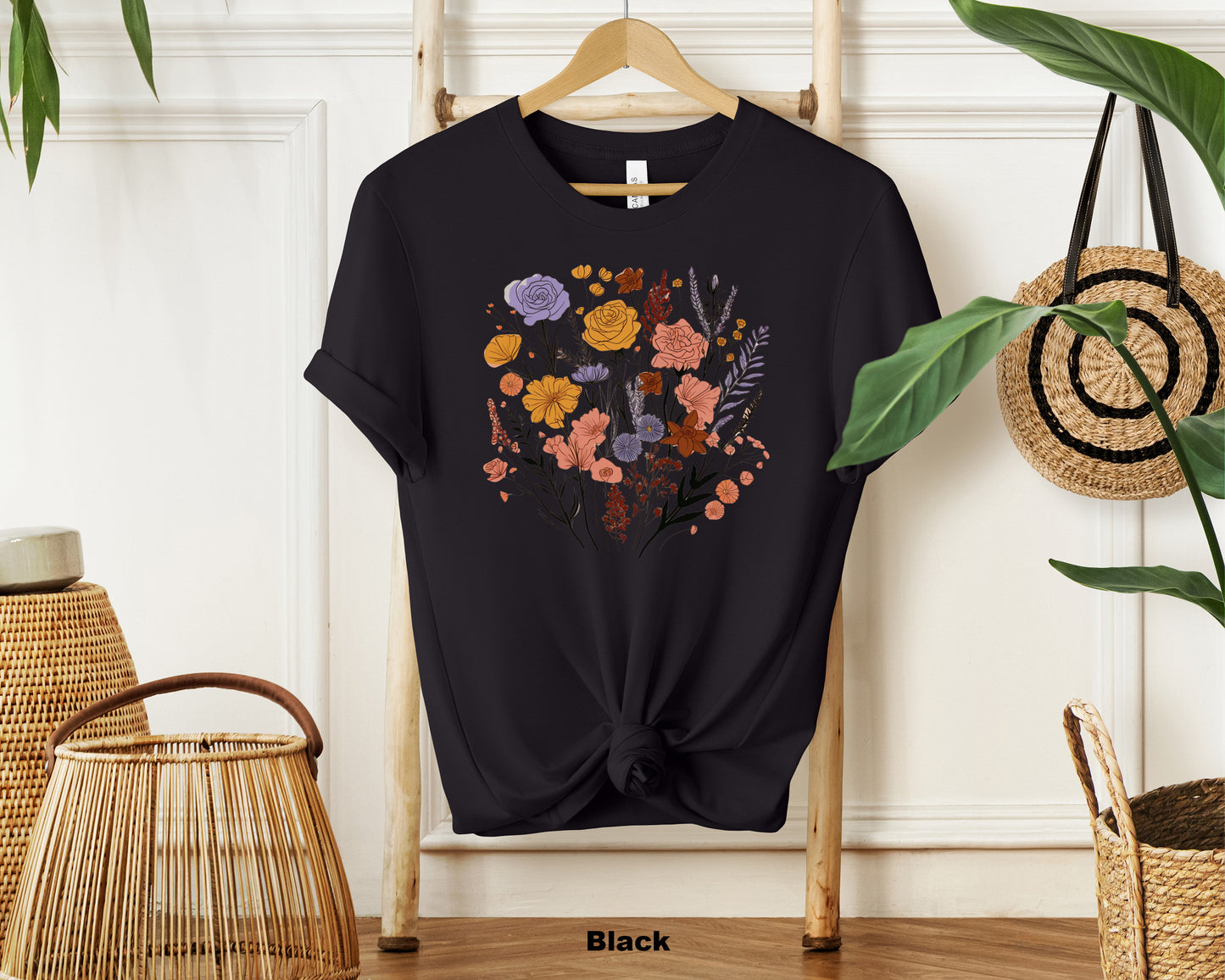 Nature's Palette Wildflower Pattern Shirt - Women's Floral Graphic