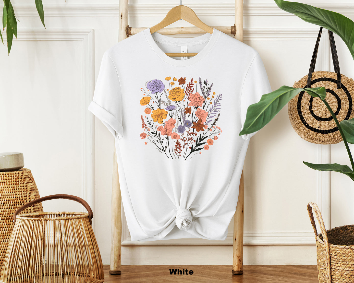 Nature's Palette Wildflower Pattern Shirt - Women's Floral Graphic