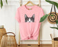 "Curious Cat Unisex Soft Cotton T-Shirt with Quality Print - Funny Feline Tee for Cat Lovers"