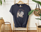 "Lazy Cat Take It Easy Classic Unisex Soft Cotton Crewneck T-Shirt for Relaxing Holidays"
