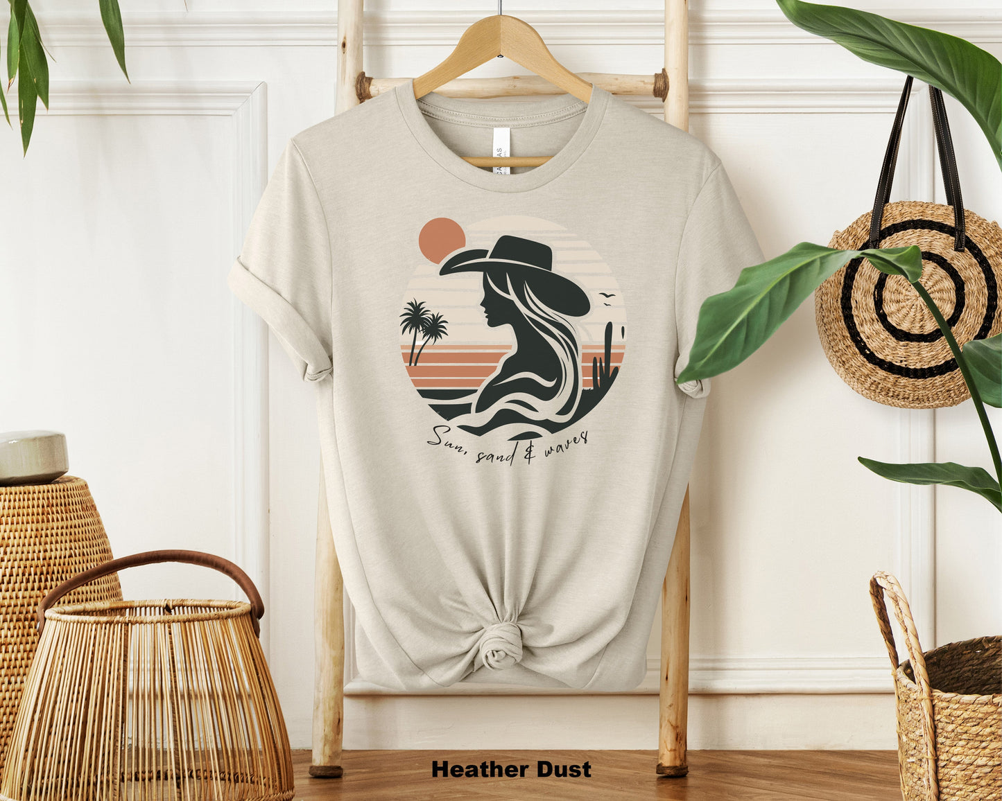 Coastal Cowgirl Crewneck Shirt - Saddle Up for Adventure!