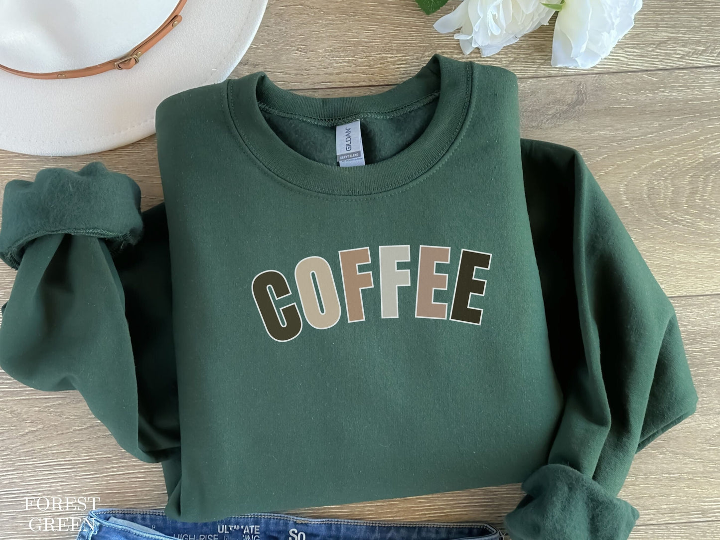 Bold Coffee Lover Sweatshirt - Featuring Big Coffee Logo Design