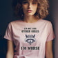 I'm Not Like Other Girls, I'm Worse Shirt - Raccoon Design Tee for Those Embracing Their Quirky Side