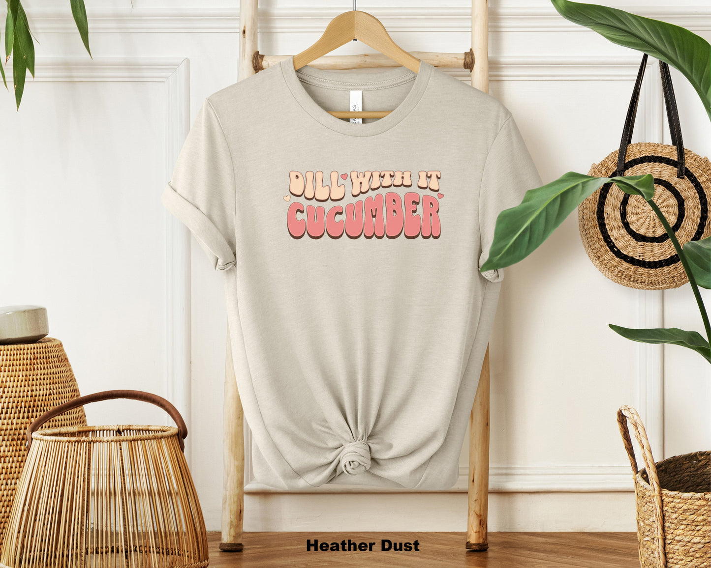 Pickle Perfection Crewneck Tee - Whimsical Pickle Design Shirt for Food Fanatics