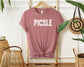 Pickle Party Crewneck T-Shirt - Cheeky Pickle Print Shirt for Pickle Enthusiasts